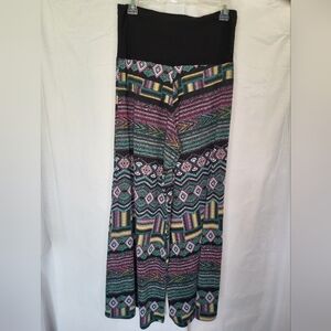 Wide Leg Pants | One Size Fits Most | Mulit Color Print